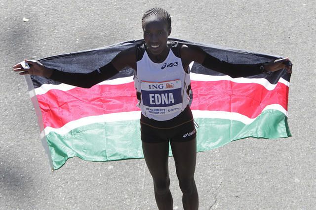 Kenyan runner Edna Kiplagat 